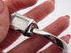 Montre montre GUCCI bamboo diamants quartz acier palladie 58 Facettes 256725