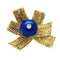 Broche Broche Boucheron en or jaune, lapis lazuli et diamant. 58 Facettes 30633