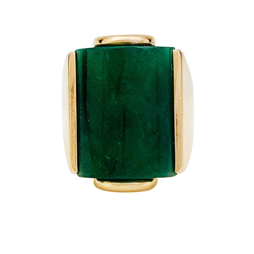Bague 48 Bague ancienne or rose et jade. 58 Facettes 30831