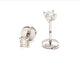 Boucles d'oreilles Boucles d'oreilles Puces Or blanc Diamant 58 Facettes 06426CD