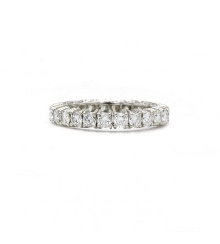 Bague 55 / Blanc/Gris / Platine 950 Alliance Américaine 1.80 Carats de Diamants 58 Facettes 220414R
