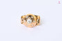 Bague 52 Bague dôme étoiles Or jaune Diamants 58 Facettes
