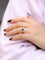 Bague 50 Bague Marguerite Or jaune Platine Diamants Saphir rond 58 Facettes J185