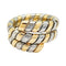 Bague 55 Bague Bulgari, "Tubogas", deux tons ors. 58 Facettes 31904