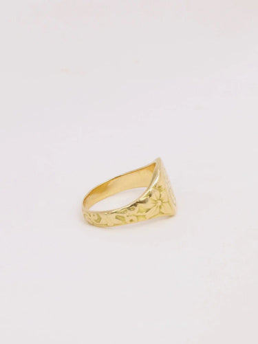 Bague Chevalière Art-Nouveau Or jaune 58 Facettes 1022.2