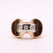 Bague Bague Tank or jaune Trilogie de diamants 58 Facettes