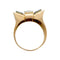 Bague 59 Bague Tank en or rose, platine et diamants. 58 Facettes 31518