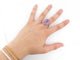 Bague 53 bague ISABELLE LANGLOIS emotion 53 en or jaune 18k amethyste 58 Facettes 254240