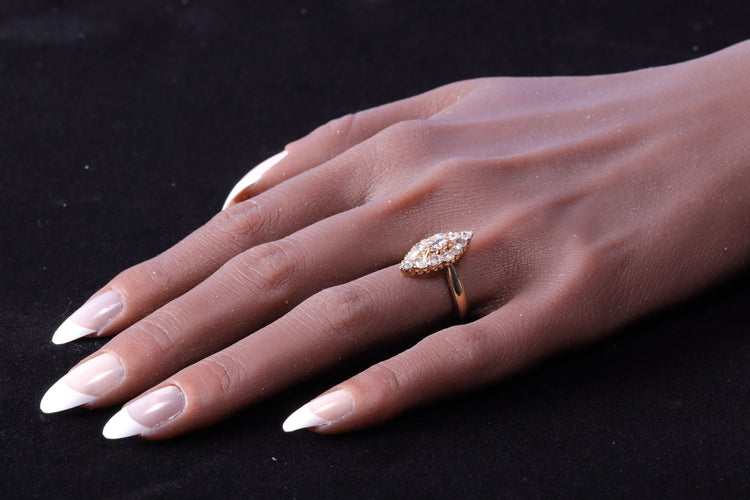 Bague 59 Bague marquise diamants 58 Facettes 23271-0585