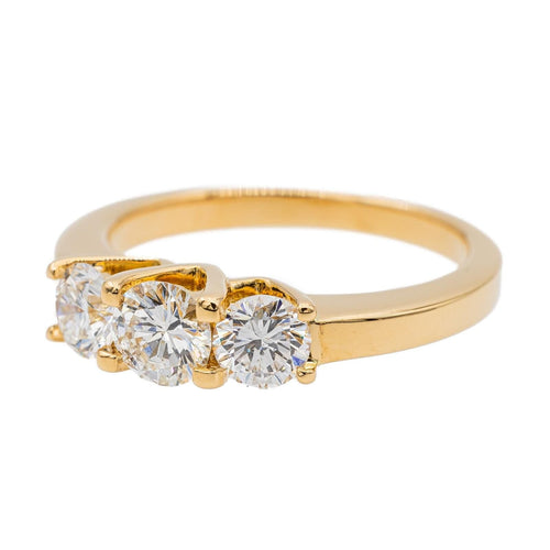 Bague 51 Bague Trilogie Or jaune Diamant 58 Facettes 2734300CN