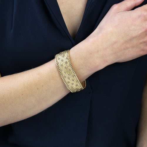 Bracelet Bracelet en or maille polonaise 58 Facettes CVBR52
