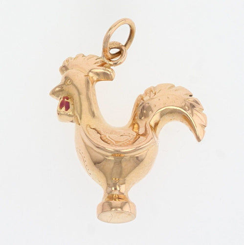 Pendentif Breloque coq en or 58 Facettes 12-164