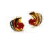 Boucles d'oreilles Boucles d'oreilles Puces Or jaune Rubis 58 Facettes 1141379CD