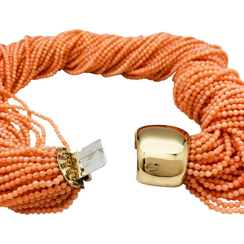 Collier Collier Van Cleefs & Arpels en or jaune et corail. 58 Facettes 30857