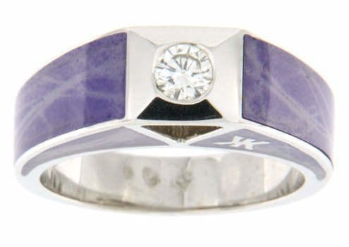 Bague 52 Solitaire Korloff or gris et diamant 58 Facettes 310 00062