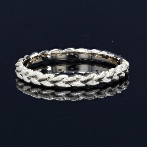 Bague 50 Alliance tresse ciselée or jaune 58 Facettes TRE2.0J