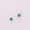 Boucles d'oreilles Boucle d’oreille clous en or jaune, émeraude 58 Facettes