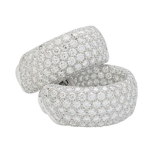Boucles d'oreilles Boucles d'oreilles Cartier "Lakarda" en or blanc, diamants. 58 Facettes 31541