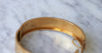 Bracelet Bracelet jonc or rose et perles 58 Facettes