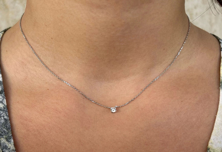 Collier COLLIER SOLITAIRE MAUBOUSSIN OR & DIAMANT 58 Facettes BO/220098