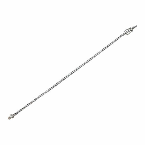 Bracelet Bracelet ligne "Tennis", or blanc, diamants. 58 Facettes 30788