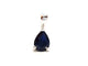 Pendentif Pendentif Or blanc Saphir 58 Facettes 06564CD