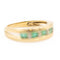 Bague 53 Bague Alliance Or jaune Emeraude 58 Facettes 2024143CN