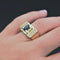 Bague 56 Bague saphir et diamants esprit tank 58 Facettes 21-221