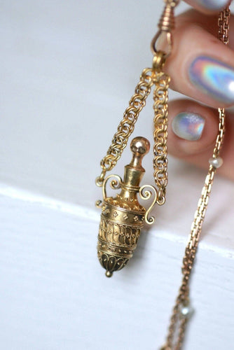 Pendentif Pendentif flacon à sels amphore en or 58 Facettes