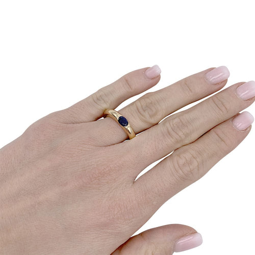 Bague 50 Bague Cartier, "Ellipse", or jaune, saphir. 58 Facettes 32225