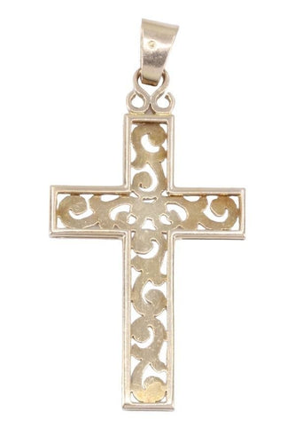 Pendentif CROIX ANCIENNE AJOURÉE 58 Facettes 066581