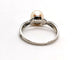 Bague 54 Bague Or blanc Perle 58 Facettes 1141388CD