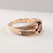 Bague Bague en or rose Diamants et tourmaline 58 Facettes 5587