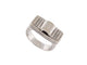 Bague 51 bague POIRAY pavee de 8 diamants t51 en or blanc 18k godrons 58 Facettes 252128