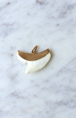 Pendentif Pendentif vintage dent de requin sur or 58 Facettes