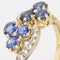 Bague 48 Bague ancienne trèfles de saphirs et diamants 58 Facettes 22-215
