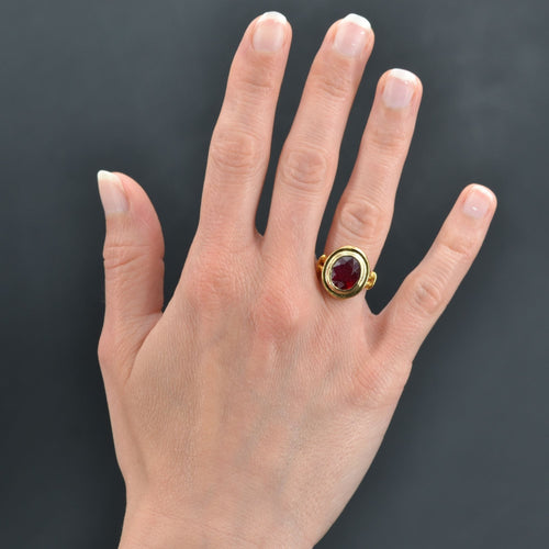 Bague 50 Bague ancienne en or et rubis 58 Facettes 22-212