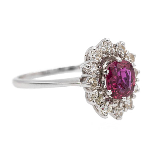 Bague 54 Bague Pompadour Or blanc Saphir 58 Facettes 2634193CN
