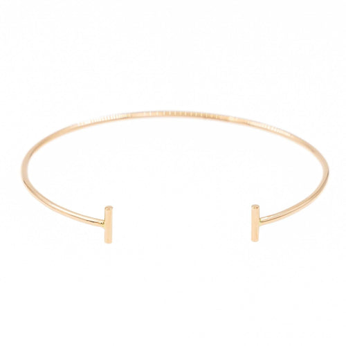 Bracelet Ginette NY Bracelet Jonc Gold Strip Bangle Or rose 58 Facettes 2484947CN