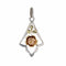 Pendentif Pendentif ancien à la rose 3 ors 58 Facettes CVP67