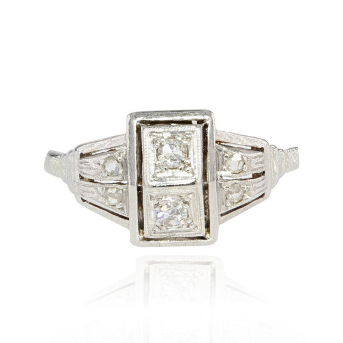 Bague 52 Bague art déco diamants 58 Facettes 21-375A