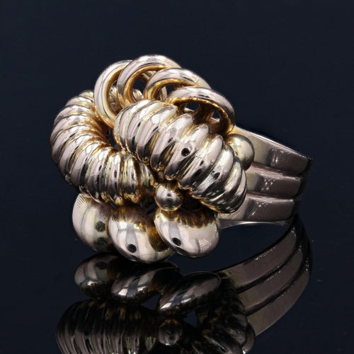 Bague 63 Bague vintage tout or noeud 58 Facettes 22-259