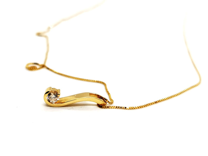 Collier Collier Chaîne + pendentif Or jaune Diamant 58 Facettes 1126006CN