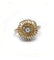 Bague 58 / Jaune / Or 750 Bague Or Platine Et Diamant 58 Facettes 210148R