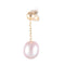 Boucles d'oreilles Boucles d’oreilles pendantes Perles de culture roses 58 Facettes