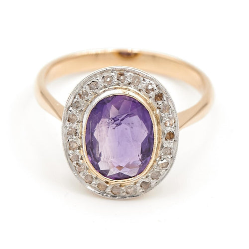 Bague 57 Bague Pompadour Or blanc Améthyste 58 Facettes 2002823CN