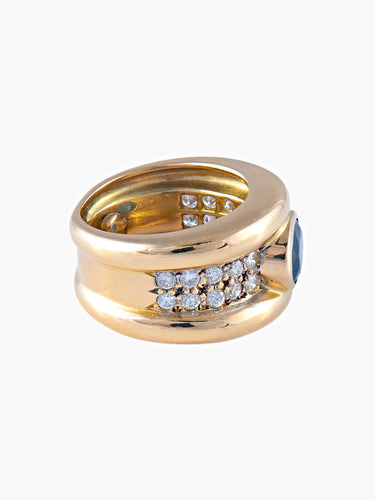 Bague Bague Saphir Diamants 58 Facettes