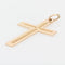Pendentif Croix ajourée or rose 58 Facettes 16-264