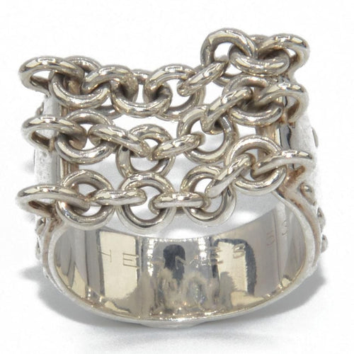 Bague Bague argent de la maison Hermès 58 Facettes