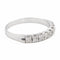 Bague 56 Bague Demi alliance Or blanc Diamant 58 Facettes 2225474CN